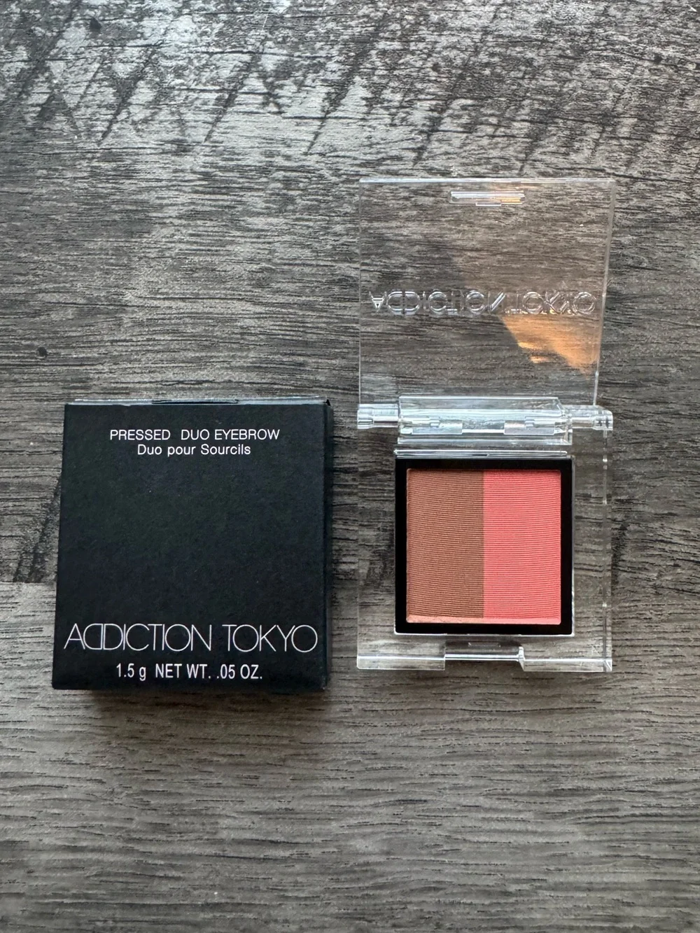 Addiction Tokyo Pressed Duo Eyebrow - Apricot Duo 005 NIB